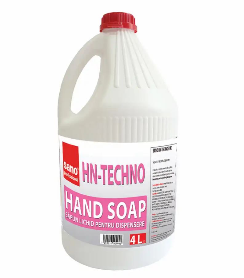 SANO HH-TECHNO SOAP ROZ 4L rezerva sapun lichid